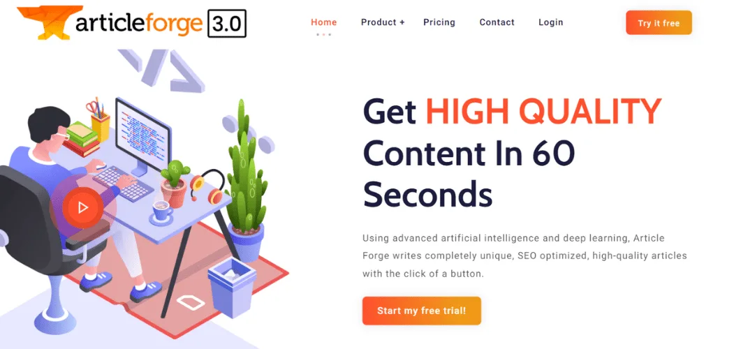Website Article Forge