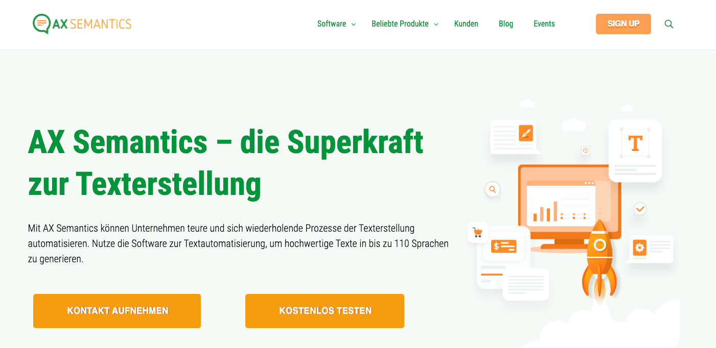 AX Semantics Homepage